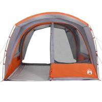 VidaXL Autotent 4-persoons waterdicht grijs en oranje - thumbnail