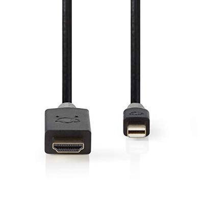 Mini-DisplayPort - HDMI-Kabel | Mini-DisplayPort Male - HDMI Male | 2,0 m | Antraciet
