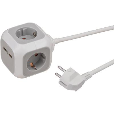 Brennenstuhl meervoudige verdeler "alea power" socket block with usb-charger Brennenstuhl meervoudige verdeler "alea power" socket block with usb-charger