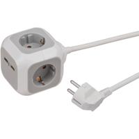 Brennenstuhl meervoudige verdeler "alea power" socket block with usb-charger - thumbnail