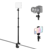 MOJOGEAR uitschuifbaar statief met tafelklem - Inclusief statiefkop en telefoonhouder - thumbnail