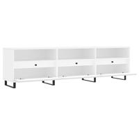 Tv-meubel 150x30x44,5 cm bewerkt hout wit - thumbnail