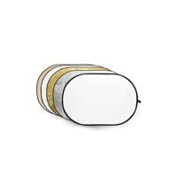 Godox reflectieschermen 5-in-1 Gold, Silver, Soft Gold, White, Translucent - 80x120cm - thumbnail
