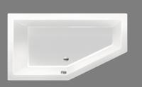 Xenz Society Hoekbad - 160x90x53 - afvoer Midden - Links - acryl - wit mat 6881-03 - thumbnail