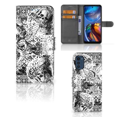 Telefoonhoesje met Naam Motorola Moto E32 | Moto E32s Skulls Angel Telefoonhoesje met Naam Motorola Moto E32 | Moto E32s Skulls Angel