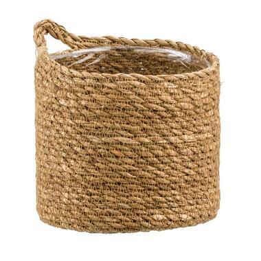 Bloempot hang Lizzy - naturel - 16xØ16 cm