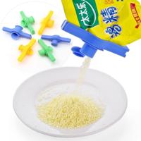 Draagbare tas afdichting clip uit mondstuk keuken behoud tool willekeurige kleur levering - thumbnail