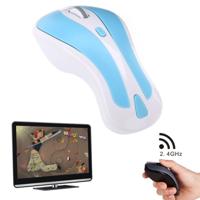 PR-01 6D Gyroscope Fly Air Mouse 2.4G USB Receiver 1600 DPI Wireless Optical Mouse for Computer PC Android Smart TV Box (Blue + White) - thumbnail