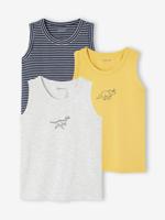 Set van 3 hemdjes voor jongens marineblauw - thumbnail