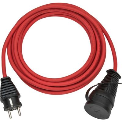 Brennenstuhl BREMAXX® verlengsnoer (10m kabel in rood, voor kortstondig buitengebruik IP44, stroomkabel bruikbaar tot -35 °C, olie- en UV-bestendig)