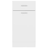Onderkast met lade 40x46x81,5 cm bewerkt hout wit - thumbnail