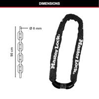 MASTER LOCK fietsdiefstal-ketting - codeslot - thumbnail