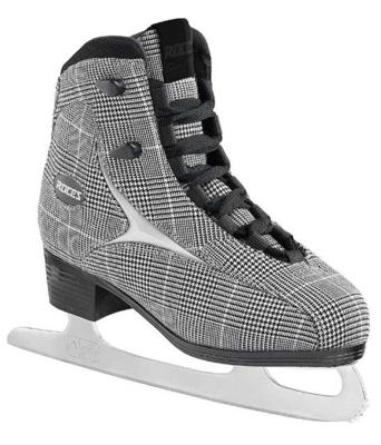 Roces - brits check - kunstschaatsen - schaatsen dames - zwart wit - klassiek design & onderhoudsvriendelijk ijzer - maat eu 40