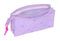 Pennenetui met 3 vakken Unicorn Academy Lila 22 x 12 x 3 cm - thumbnail