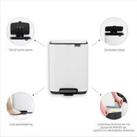 Brabantia Bo Pedaalemmer 12 liter white - thumbnail