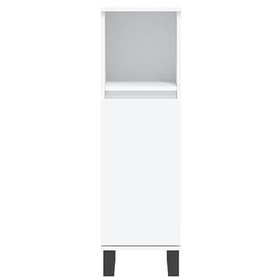 Badkamerkast 30x30x100 cm bewerkt hout wit Badkamerkast 30x30x100 cm bewerkt hout wit