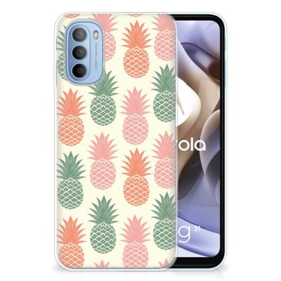 Motorola Moto G31 | G41 | Siliconen Case | Ananas