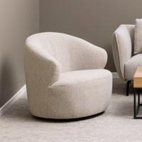 Bendt Draaibare Fauteuil 'Breah' Bouclé, kleur Beige - thumbnail
