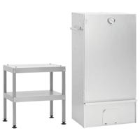 BBQ-rookoven met tafel gegalvaniseerd staal - thumbnail