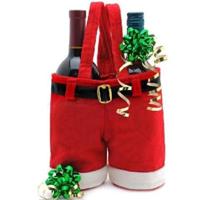 Santa Claus jarretels broek Candy Bottle Gift Bag decoratie - thumbnail