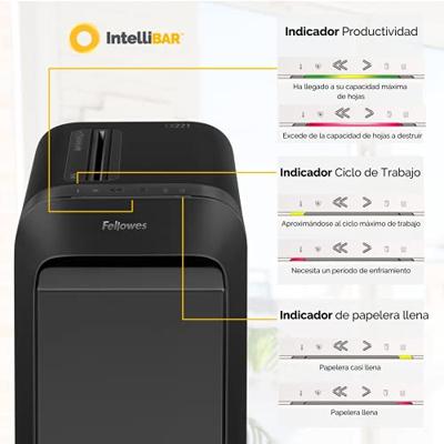 Fellowes Microshred papiervernietiger LX221, zwart