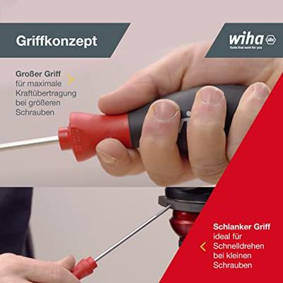 SoftFinish sleufkop/ Phillips/ Pozidriv-schroevendraaierset, 6-delig Wiha - thumbnail