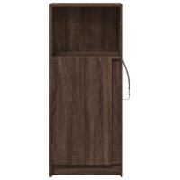 Dressoir met LED 42,5x34x100 cm bewerkt hout bruin eikenkleur - thumbnail
