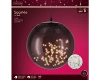 Lumineo micro led bal d30cm-140l zwart/warm wit - thumbnail