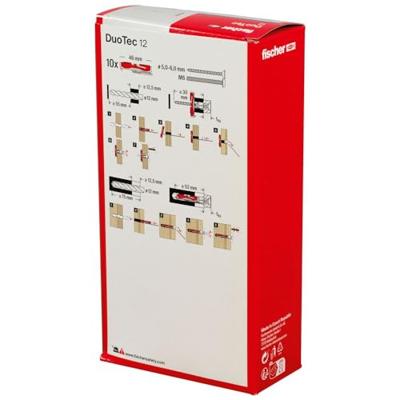 Fischer hollewandplug - DuoTec 12 - 10 st - 542590