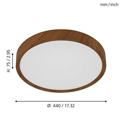 Eglo Landelijke plafonnièreMusurita Ø 44cm - 98602