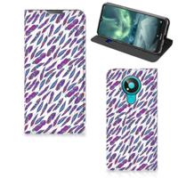 Nokia 3.4 | Hoesje met Magneet | Feathers Color - thumbnail