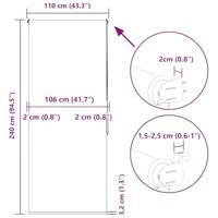 Doucherolgordijn 110x240 cm stofbreedte 106 cm - thumbnail