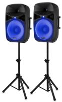 Vonyx VPS152A Plug & play 1000W speakerset met statieven - thumbnail