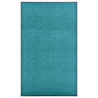 Deurmat wasbaar 90x150 cm cyaan - thumbnail