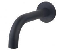 Wiesbaden Caral inbouw uitloop 20 cm messing zwart mat - thumbnail