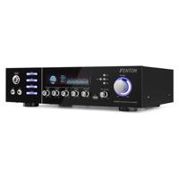 Fenton AV320BT surround hifi-versterker, PA versterker home theater karaoke, power: 2 x 100 watt RMS (8 ohm), impedantie: 4/8 ohm, Bluetooth, USB, digitale display, echo/bass/treble, zwart - thumbnail