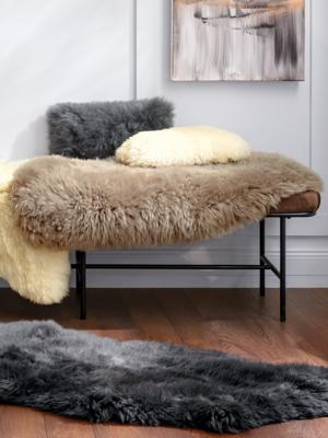 Kussen, ca. 20x40cm Van Kaiser grijs