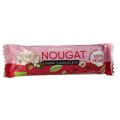 BonVita Nougat Dark Chocolate Bar