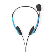 Nedis PC-Headset | On-Ear | Stereo | 2x 3.5 mm | 2 m | Blauw | 1 stuks - CHST100BU CHST100BU - thumbnail