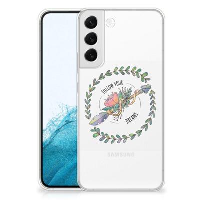 Samsung Galaxy S22 Plus Telefoonhoesje met Naam Boho Dreams Samsung Galaxy S22 Plus Telefoonhoesje met Naam Boho Dreams