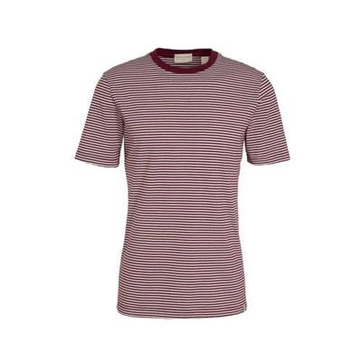 Scotch & Soda gestreept T-shirt aubergine/wit Scotch & Soda gestreept T-shirt aubergine/wit