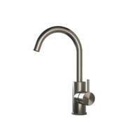 Hotbath Archie Wastafelmengkraan Met Draaibare Uitloop Zonder Waste RVS 316 AR004IX - thumbnail