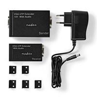 VGA- en Audio-Extender | Tot 300 m | Over Cat5e Cat 6 | Transmitter en Receiver - thumbnail