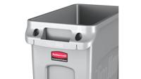 Rubbermaid afvalcontainer Slim Jim, 60 liter, grijs - thumbnail