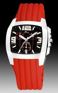 Lotus horlogeband 15317-A Rubber Rood