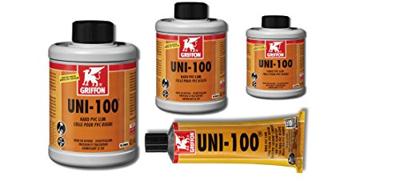Griffon UNI-100 Hard PVC-Lijm Flacon met borstel - 250ml
