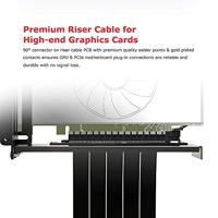 Akasa RISER BLACK PRO, Vertical GPU Holder + Premium PCIe 3.0 Riser cable 90° PCIe 3.0 x16 Female 1 - thumbnail