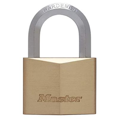 Masterlock 60mm extra thick solid brass body - 35mm hardened steel HEXagonal shac - 1165EURD Masterlock 60mm extra thick solid brass body - 35mm hardened steel HEXagonal shac - 1165EURD