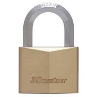 Masterlock 60mm extra thick solid brass body - 35mm hardened steel HEXagonal shac - 1165EURD - thumbnail