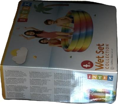 Intex opblaasbaar zwembad rainbow ombre